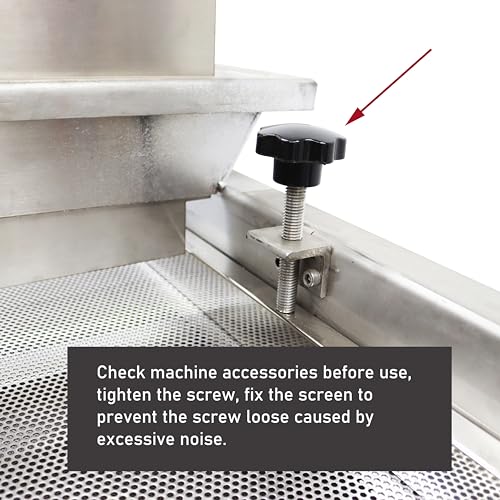 LGXEnzhuo 220V Full Stainless Steel Linear Vibrating Screen JG50-150 Single Layer Single Motor 4mm Round Hole Sieve Mesh 150W