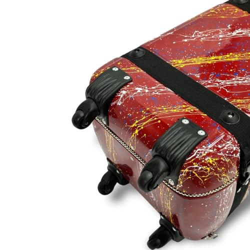 Image of MIRAJ MUSICAL Tabla Fiberglass Case 3 Set (red splash)