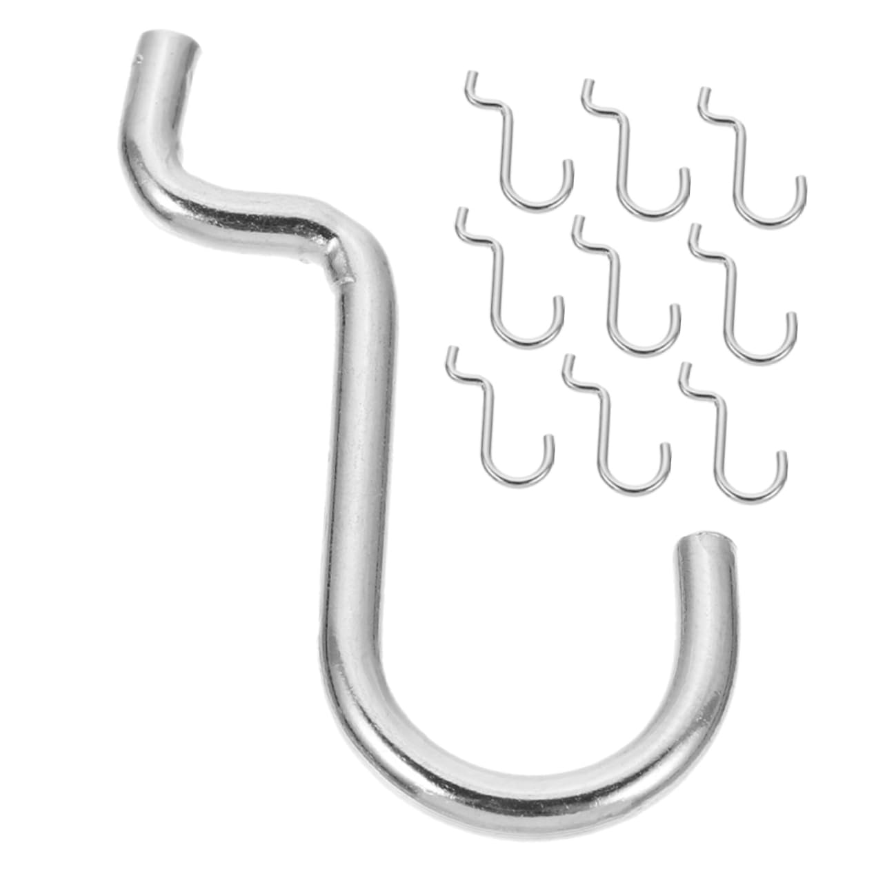 OKUMEYR Garage Pegboard Hooks Set 10 Pcs Heavy Duty Tool Hooks No Drilling Required for Wall Organization for Garage Workshop Home