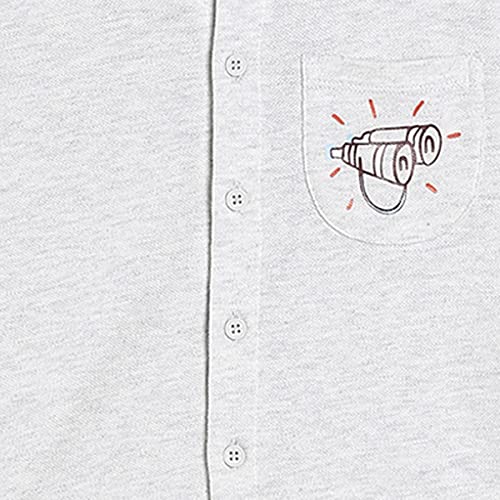 Image of miniklub Boys White Comfort Printed Casual Shirt