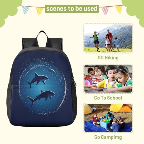 RunningBear Shark Sea Marine Deepblue Kids Backpack for Boys Girls Lightweight Nursery Travel Bag for School Travel3