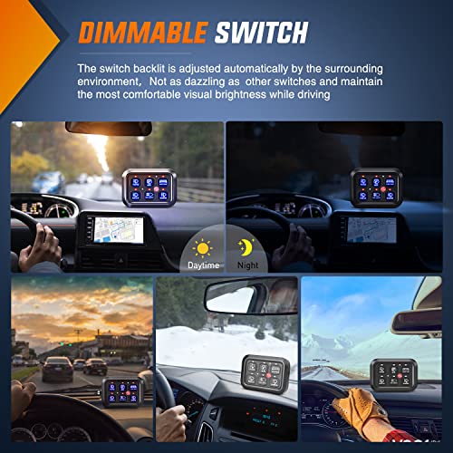 Image of Nilight 6 Gang Switch Panel Relay System Automatic Dimmable