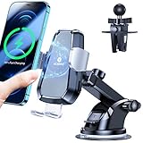 VICSEED Wireless Car Charger, [Military-Grade & Fast Charging] Auto-Clamping Wireless Car Charger...