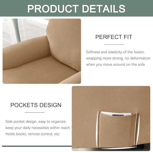 Funda reclinable impermeable elástica para proteger sofás de manchas 7