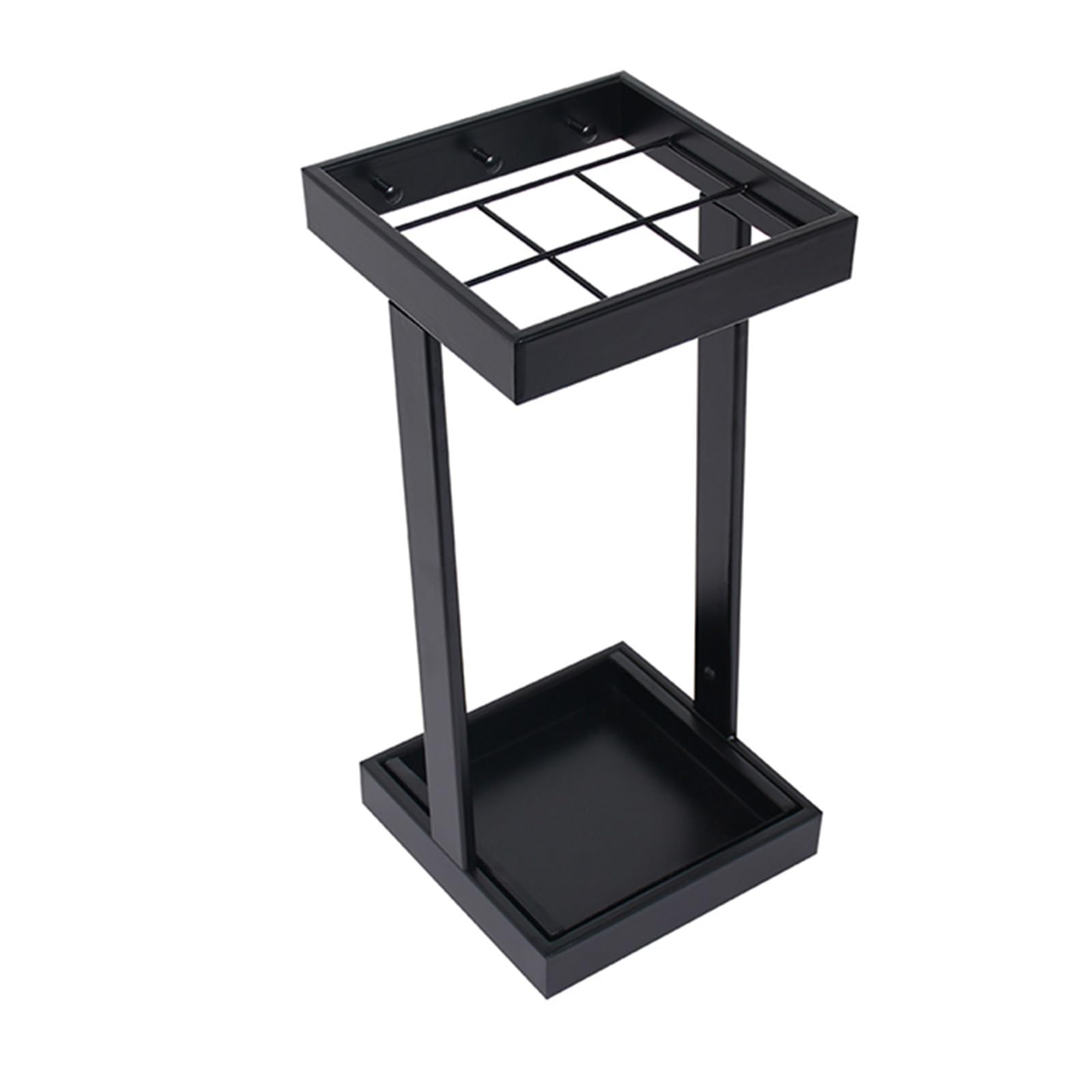 Porte-parapluies en métal rectangulaire organisateur entrée maison bureau