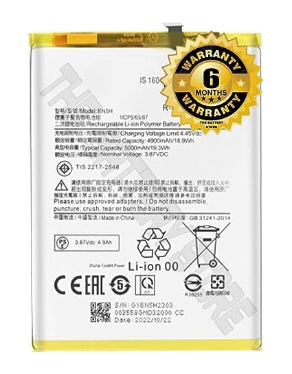 Image of THE BATTERY STORE Original BN5H Battery for Redmi Note 11E / Poco M4 5G (5000mAh) Battery with 6 Month Warranty**** (DD245)