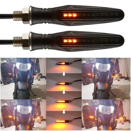 Feu arrière clignotants moto 335SMD effet fluide universel - 2
