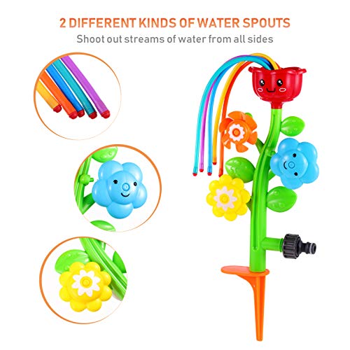 Outdoor Wasser Spray Sprinkler Hinterhof Spinning Sprinkler Spielzeug Form Swirl Spiel Spielzeug für Kinder Kleinkinder Im Freien Spielen