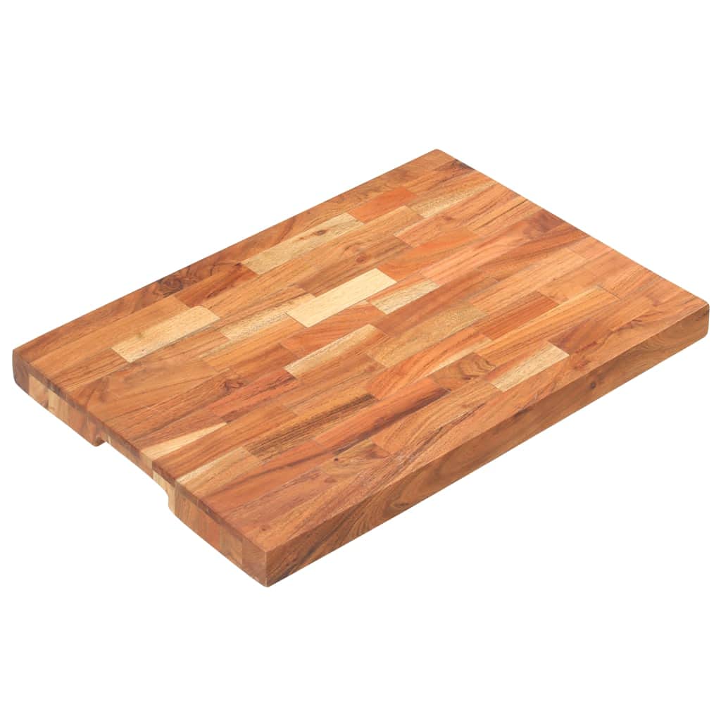 Generisch Hackblock 50x35x4 cm Akazie Massivholz,Heim Garten,Küche Esszimmer,Küchenhelfer -utensilien,Schneidebretter-286569