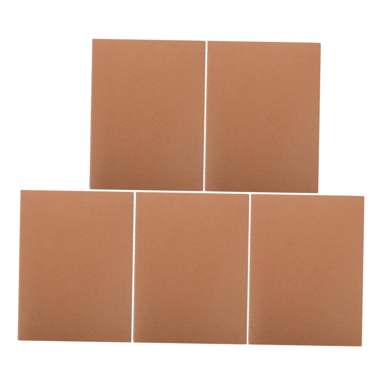 NUOBESTY 5pezzi Bianco Righe Copertina in Carta Kraft Per Ad Libro Per Studenti Artisti Viaggi Lavoro Scuola Scrittura