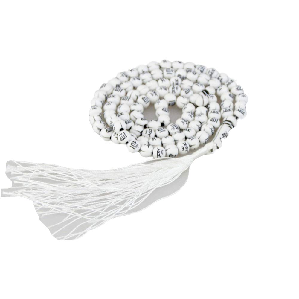 BaronHong 99-Prayer Tasbih Beads Islamic Muslim 6mm Rosary Pure Natural Resin