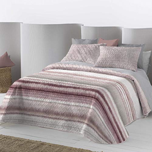 Antilo Fundeco   Colcha bouti Irish   Color Nude   Cama 105 cm