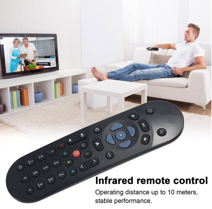 Remote Control Compatible with All Sky Q Remote Control, Q Box, Q TV Box, Q Mini and Sky Q Silver Box - Replacement Remote Control, Infrared Receiver (Non-Touch, No Voice Control) — view 5