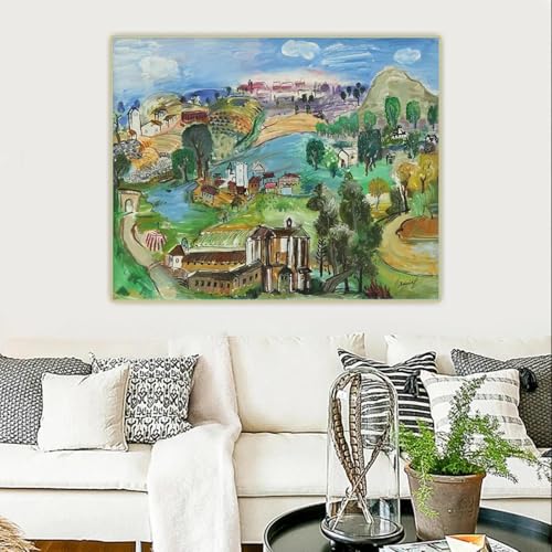 Peintures à l'huile imprimées Carlos Nadal pour créer une ambiance chaleureuse dans votre séjour