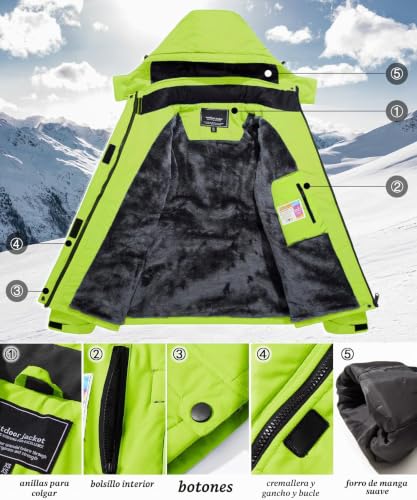 Chaqueta de senderismo para mujer acolchada ideal para rutas de montaña 5