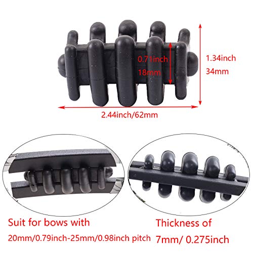 image for Xilang 2 pcs Compound Bow Limb Dampeners Archery Bow Stabilizer Silenc