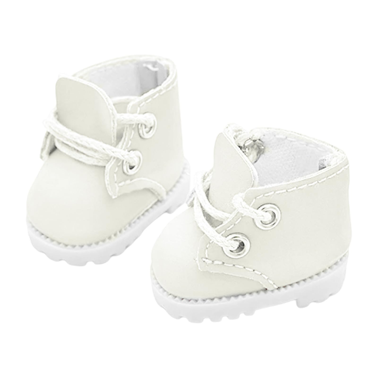 Buxuaaaa Up Doll Footwear for Ball Jointed Doll Display 17cm Plush Figure PU Bootie Exhibition Dressingup Accessory Fashion Bootie for Dolls