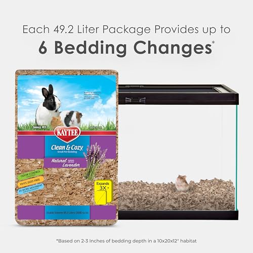 Image of Kaytee Clean & Cozy Natural Bedding with Lavender 49.2 Liters
