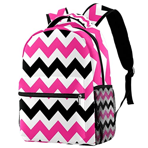 Mochila al aire libre a rayas para campus y escapadas de fin de semana