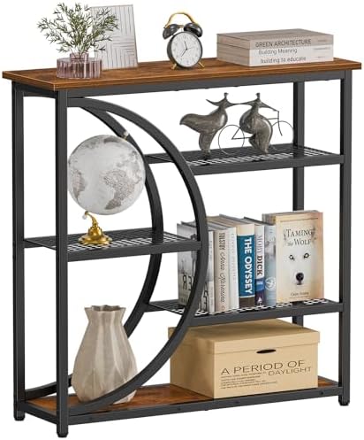 Snughome Entryway Table, Narrow Console Table, Industrial Sofa Ta...