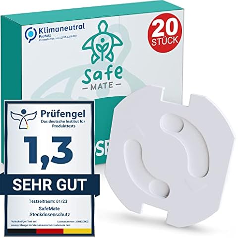 Steckdosen Kindersicherung (20stk)- mehr Sicherheit für Ihr Baby - Steckdosensicherung für Kinder - leicht wieder zu entfernen - Steckdosenschutz Kindersicherung - passt in jede Steckdose Cover