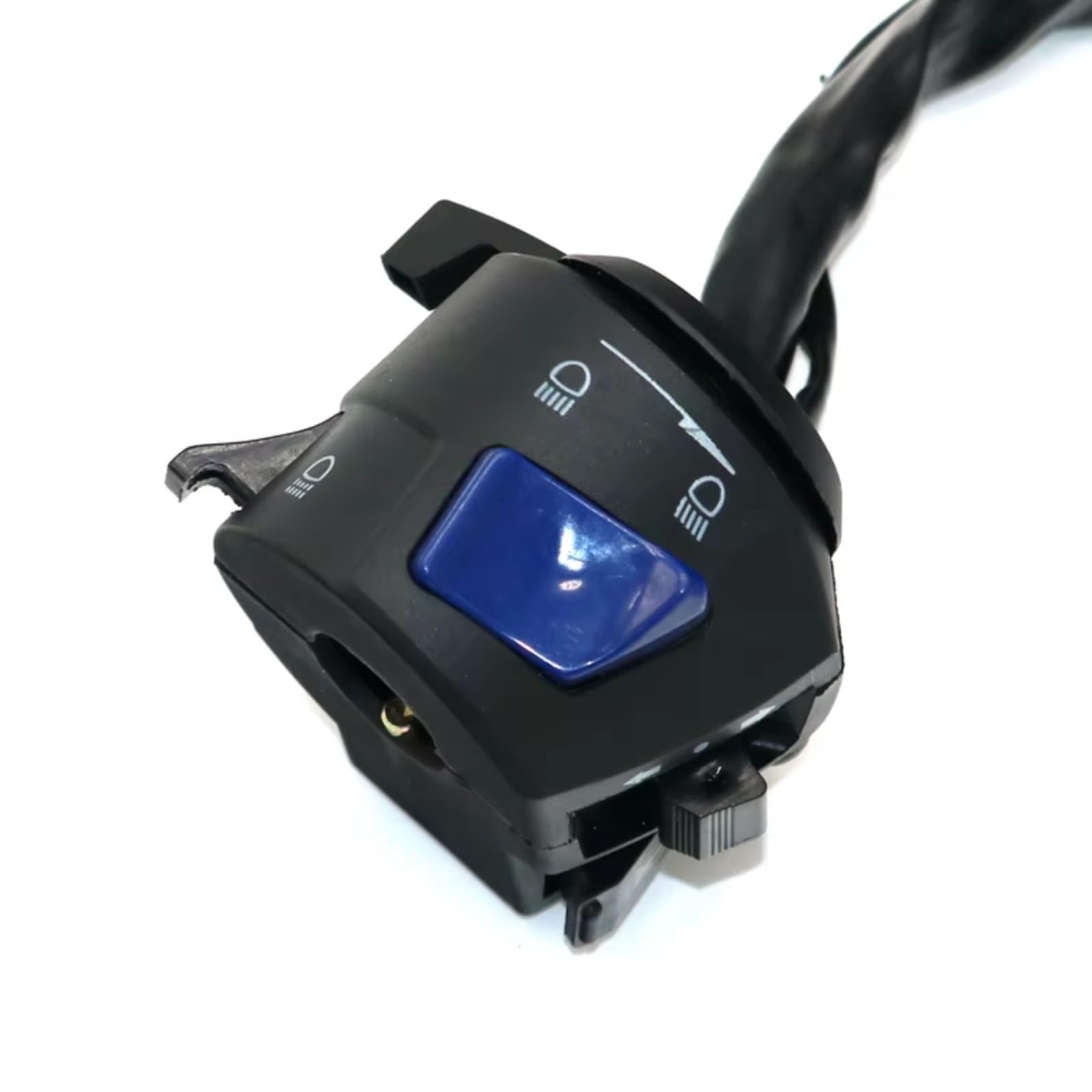 Interruptor Para Moto Manillar Eléctrico Para Conector De Bala Universal Interruptores De Manillar Botón De Encendido/apagado Interruptor De Empuje | Left horn