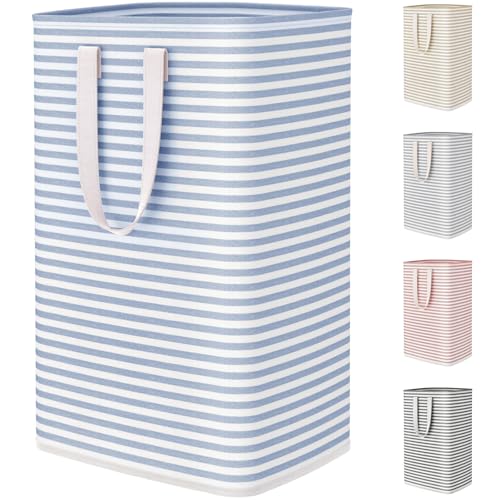 Lifewit 75L Large Collapsible Laundry Basket with Extended Handles, Blue