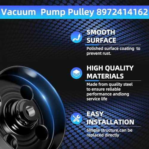 Bomba de vacío 904-862 con polea para Isuzu NPR/NPR-HD (1995-2020), motores L96, LQ4, L31 — Reemplaza 8972410351, 97241035, 904-862 miniatura 3