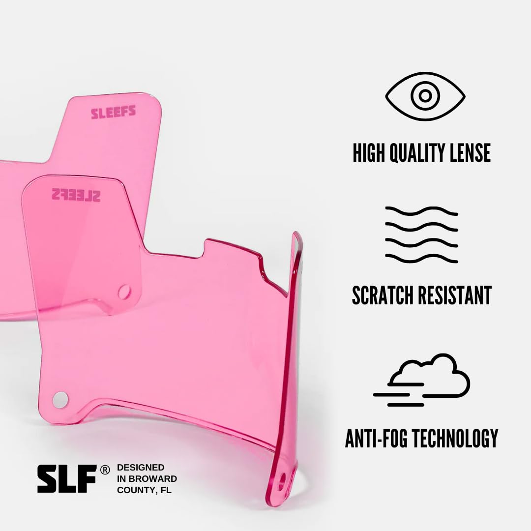 Amazon.co.jp: SLEEFS フットボールヘルメットバイザー [ピンククリア