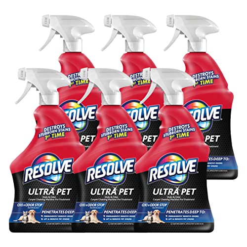 Resolve Ultra Pet Stain & Odor Remover Spray, 32oz (Pack of 6)