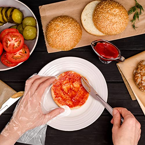 Hoolerry 2000 Pcs Disposable Plastic Gloves for Cooking Food Prep Clear Service Safe Kitchen Gloves for Food Handling Household Cleaning Party Celebration, One Size Fits Most - Thumbnail 7