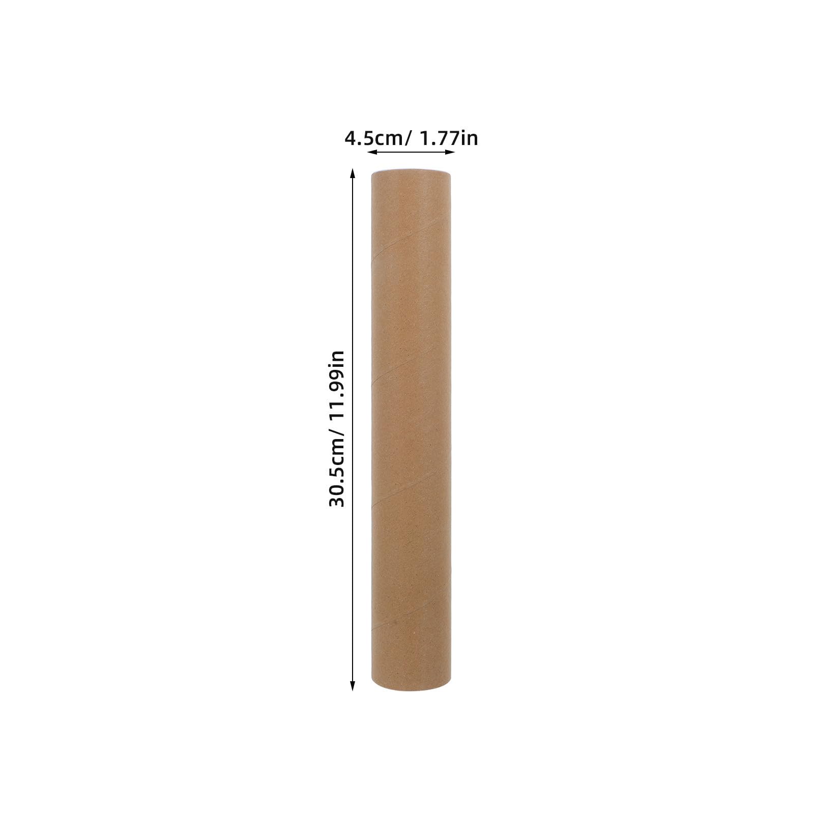 SOLUSTRE 12 Pièces Tube en Papier Kraft Khaki avec Bouchons, Tube D'expédition Réutilisable et Protecteur pour Documents et Papiers, pour Organisation de Bureau et Expositions