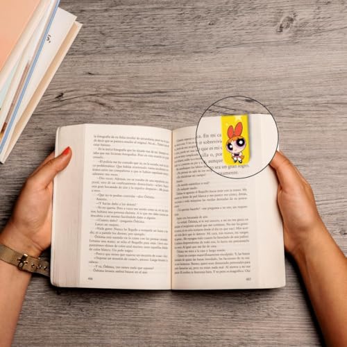Image of Zesta Magnetic Bookmark for Books | Set of 7 Book Marks Aesthetic Magnetic | Cute Book Marker | Accessories for Booklovers & Gifts (Cartoon Magnetic Bookmarks, 9X2.5 Cms)