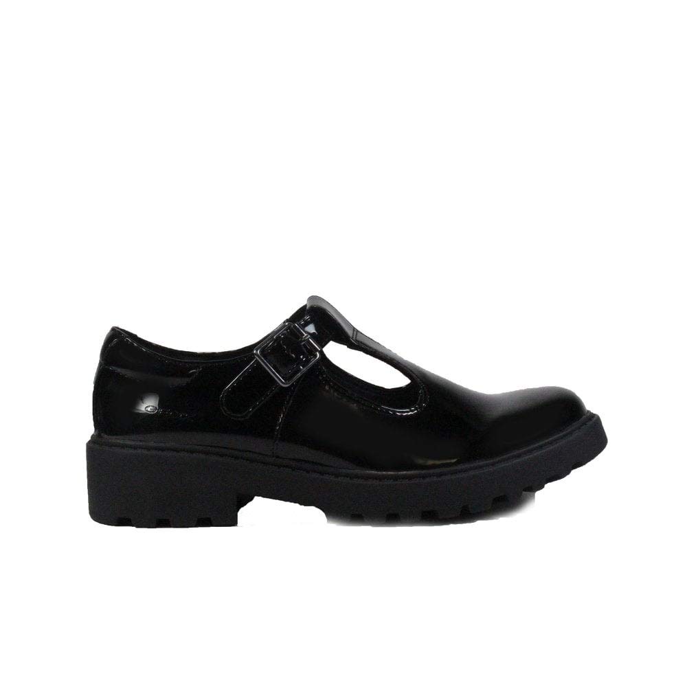Geox Girl's J Casey Girl Ballerina, Black, 6.5 UK