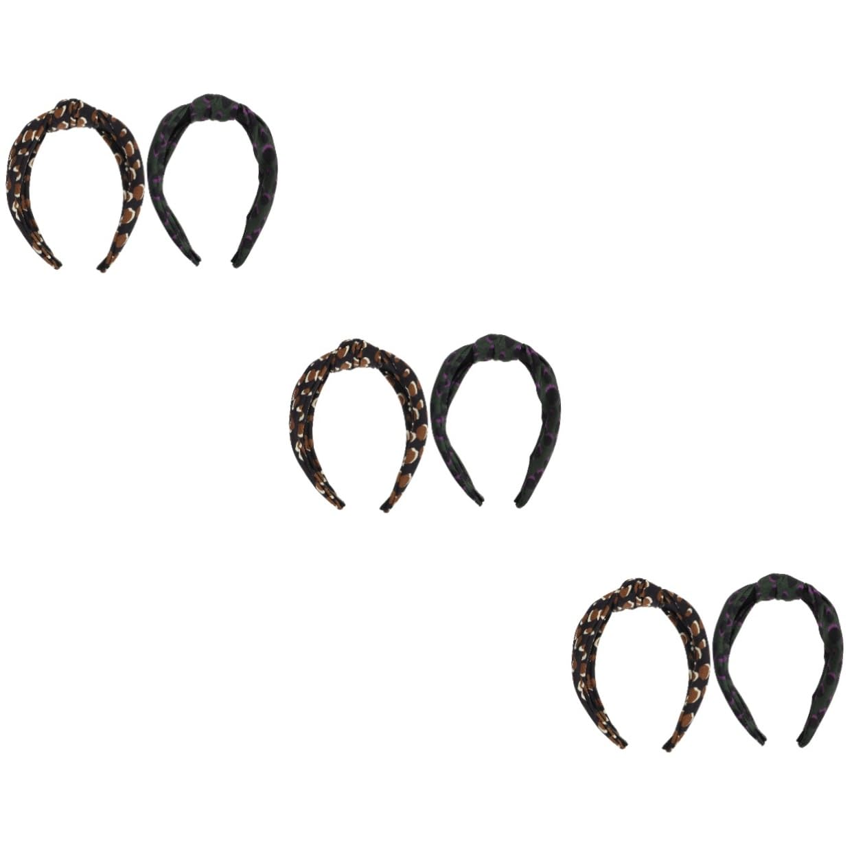 DOITOOL 6piezas Diademas De Anudadas Para Mujer Accesorios De Cabello Anchos De Estilo Boho Para Actividades Al Aire y Uso Diario Estampado De Leopardo