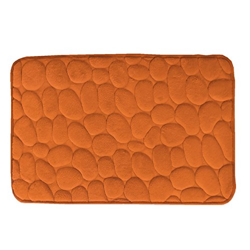 Secaneta Alfombra DE BAÑO Piedras - Naranja, 040x060 cm Cover