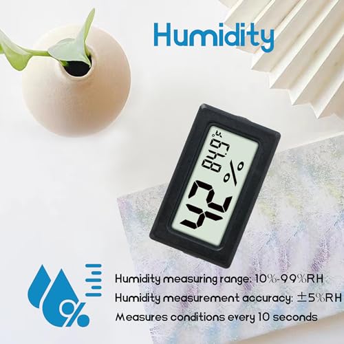 Ewpjdk EWPJDK-9 Mini Hygrometer Indoor Humidity Meter Hygrometer Thermometers 6 Pack Humidity Meters Gauge Hygrometer Mini Digital Thermometer Hygrometer thumb #3