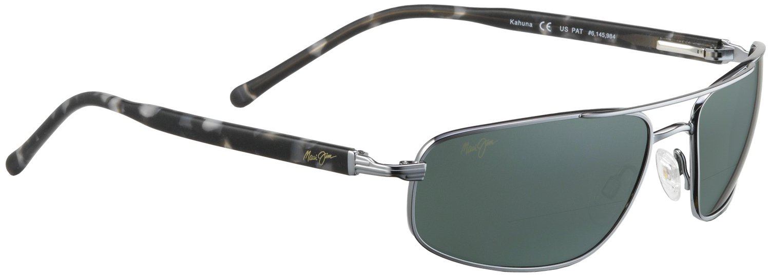 MAUI JIM SPIEGEL KAHUNA GUNMETAL BLACK, sunglasses