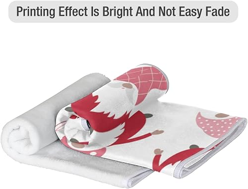 Miniatura 5 de Vhcawsu Love Hearts Gnomes - Toalla de mano para el día de San Valentín, toallas de baño suaves para secado de cabello, altamente absorbentes, para