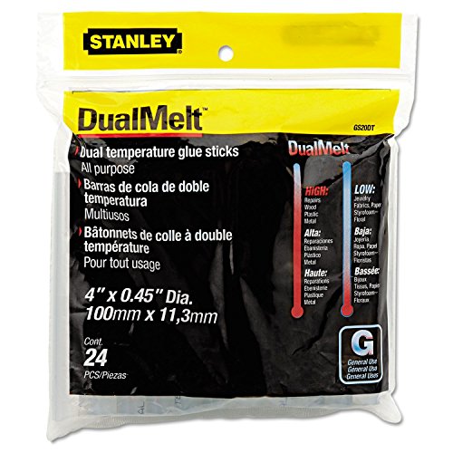 Stanley GS20DT Dual Temperature 4-Inch Glue Sticks, 24-Pack (48 Pack)