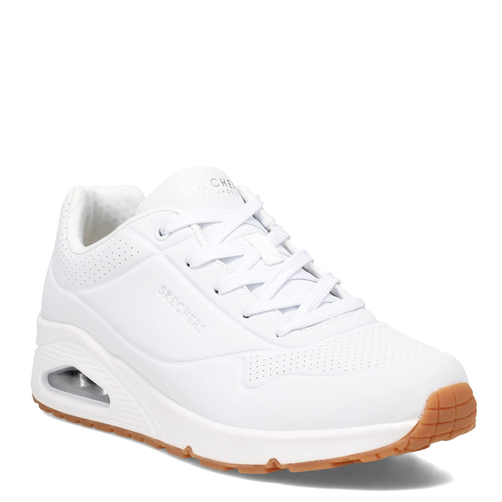 Skechers Uno, Zapatillas de Deporte Mujer, White Durabuck, 40 EU