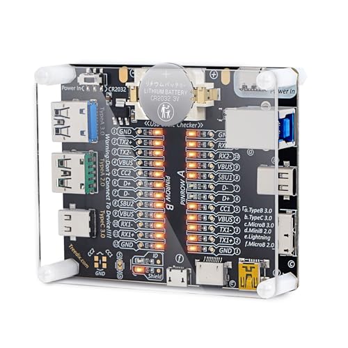 usb cable tester board usb cable checker data wire with acrylic case charging test data line type-c micro type a type b