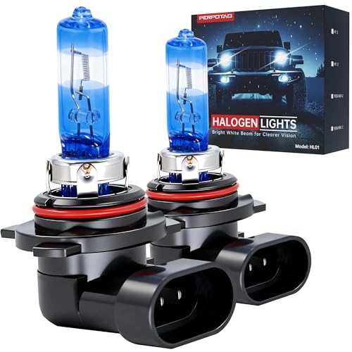 Image of 9012 /HIR2 Halogen Headlight Bulbs, 12V 55W, 3800K Warm White, Road Legal, OEM-Grade High Performance, Upgraded Brightness, High /Low Beam Light Bulb Replacement, Long Life, Plug and Play, 2 Pack