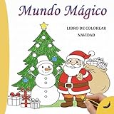  Libro de colorear Navidad: 50 Dibujos Mágicos de Doble Grosor para Desarrollar la Psicomotricidad Fina en Niños y Niñas de 3 a 5 Años (COLECCIÓN BANANA)