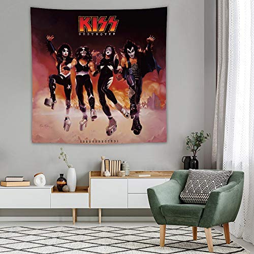 キッス Kiss ロックバンド アートプリント タペストリー 壁掛け 布 インテリア 多機能 壁飾り 部屋 ベッドルーム 寮 家居 厨具 家装 家居装饰用品 挂毯 壁毯 Whenbuy Jchere Com