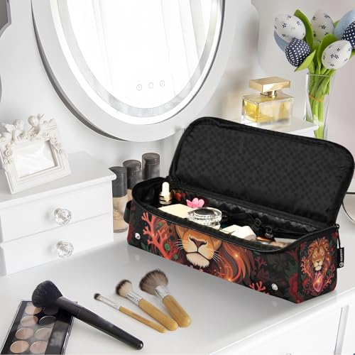 Bolsa de viaje para herramientas de cabello con tapete resistente al calor, impermeable y portátil para planchas, rizadores, secadores y accesorios miniatura 7