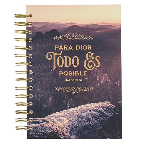 Journal avec écriture et spirale pour notes quotidiennes et méditation