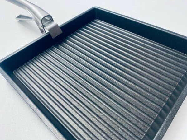 Evita que la comida se pegue con el cuenco rectangular AMT Gastroguss de aluminio 3