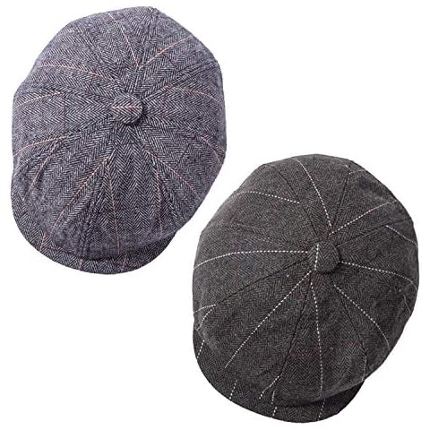 YSense Beau 2 Pack Men's Flat Caps Cover