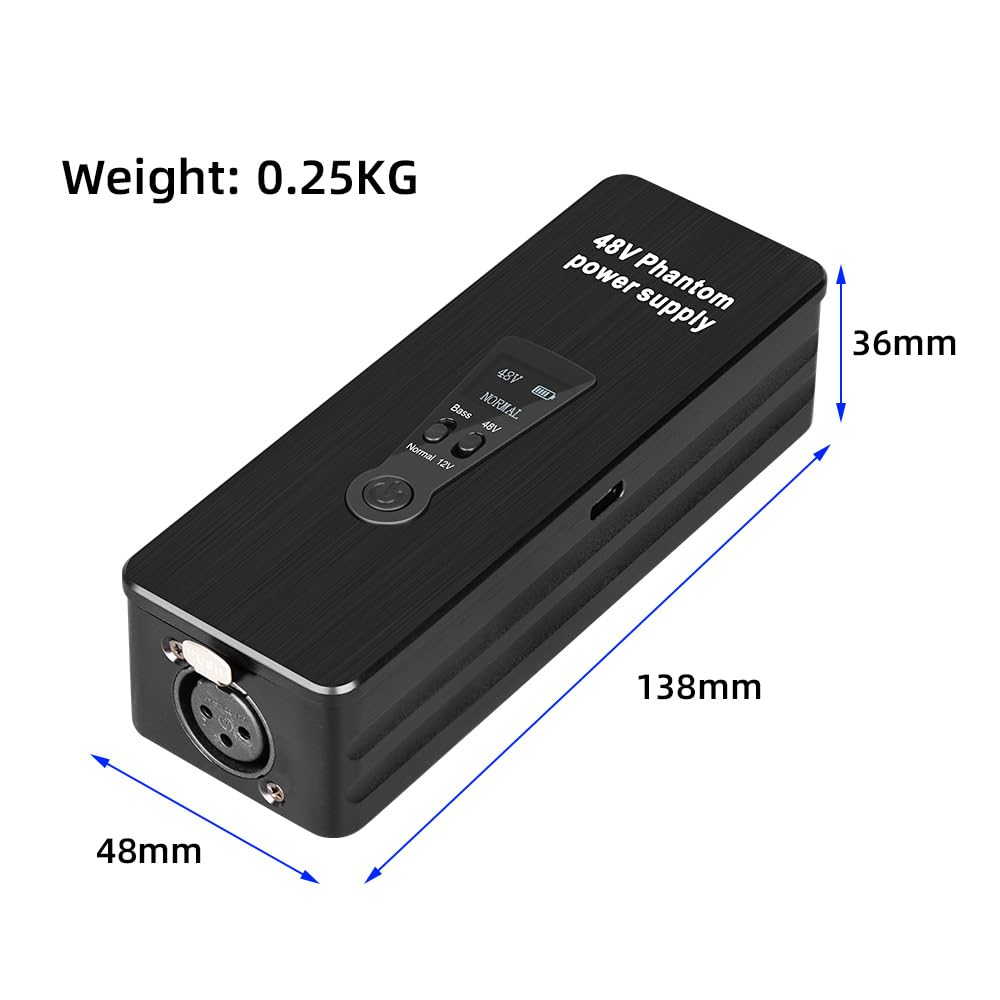 Amazon.co.jp: Duangu コンデンサーマイク用48V/12Vファンタム電源